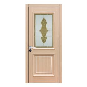 沃格生態(tài)門(mén)系列V-B0（玻）7鑲銀色金屬條