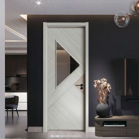 普達無(wú)漆木門(mén)系列R5-6（玻）科技木2號+3號