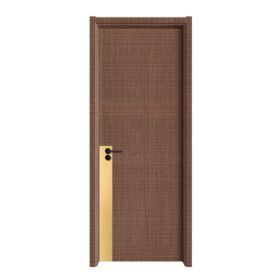 普達無(wú)漆木門(mén)系列H-8805刀砍紋2號+香檳金