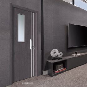 普達無(wú)漆木門(mén)系列H-2059（玻）云木23號