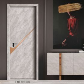 普達無(wú)漆木門(mén)系列H-8891巖紋3號+香檳金