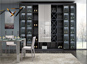 輕奢系列餐邊柜-酒柜