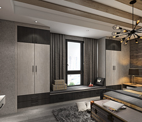 工業(yè)風(fēng)系列臥室1